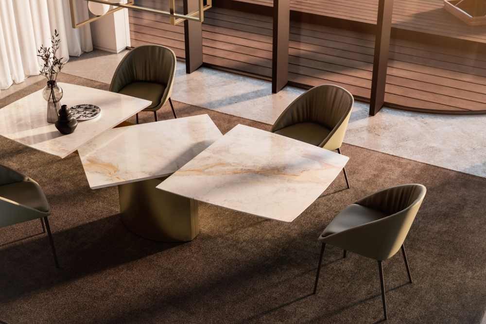 DRAENERT custom stone dining tables near Los Angeles, California (CA)